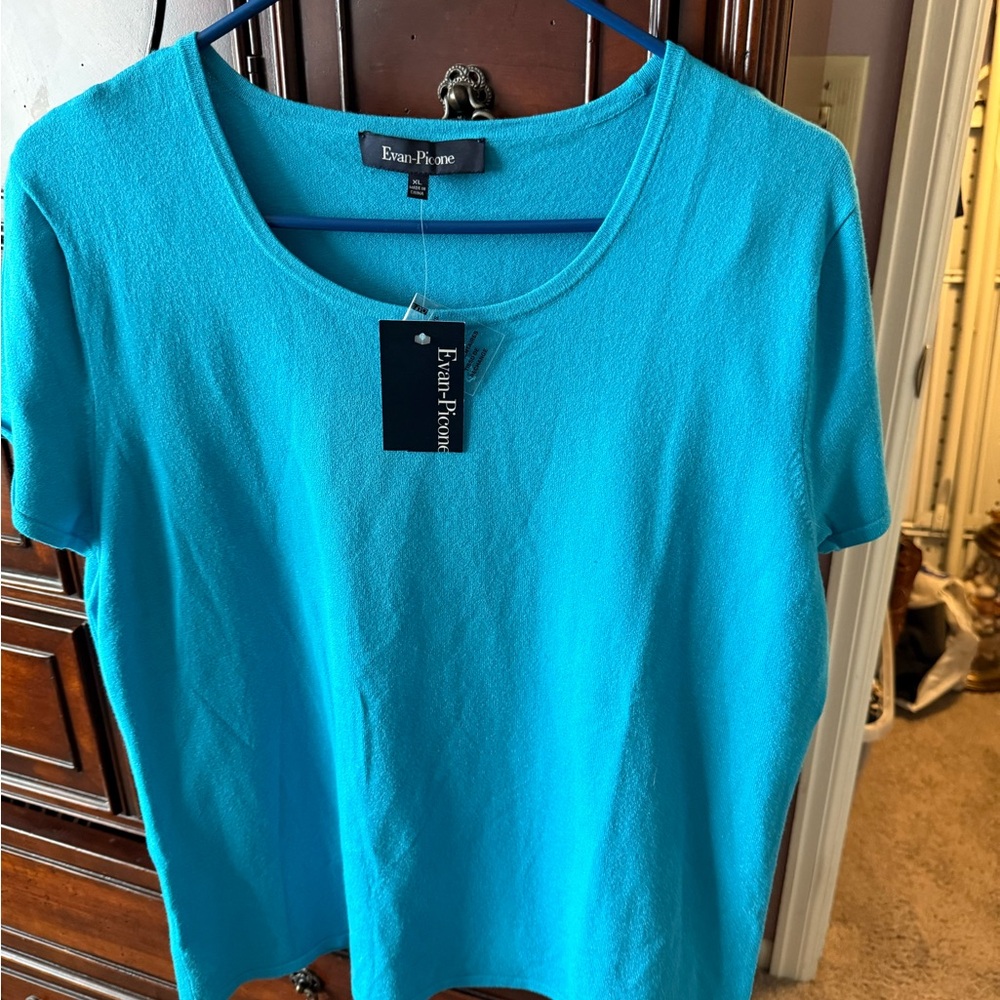 Evan Picone Vibrant Blue Sweater for woman size XL